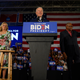 Democratic presidential candidate Joe Biden, accompanied by his daughter Ashley Biden, left, and wife Jill Biden delivers remarks at his primary night election event in Columbia, South Carolina, on February 29, 2020.